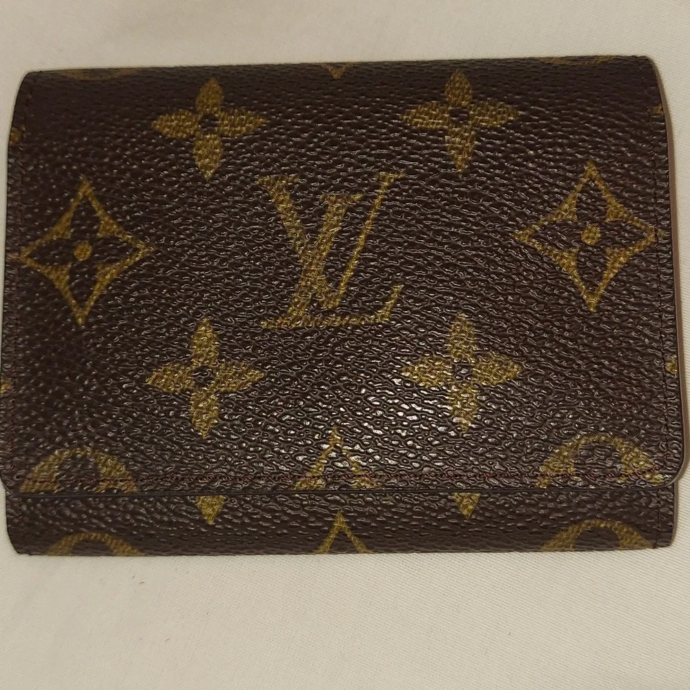 Louis Vuitton Vintage Monogram Card Holder w/Box Authentic
